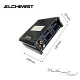 DSP Android Alchimist ADA6H 360 Amply ô tô có Bluetooth lossless 5.1 Chỉnh App cắt tần chuyên nghiệp