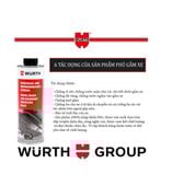 Sơn phủ gầm Ô Tô Cao Su Non WURTH Đức 1000 ml màu Đen chuyên dụng cho gara làm cách âm gầm xe, hốc bánh