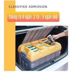 Thùng nhựa đựng cốp xe ô tô Hộp Đựng Đồ Đa Năng tiện lợi hơn với những chuyến đi picnic, sắp xếp đồ đạc trong nhà