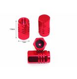 Bộ 4 ốc nhôm nắp chụp van bơm hơi ô tô trang trí, 4 ốc nhôm nắp chụp trang trí bảo vệ đầu van bơm hơi lốp bánh xe ô tô, chất liệu nhôm