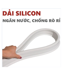 Dải cao su silicon chặn nước cho nhà tắm size lớn 50x30 tiện dụng ngăn nước nhà tắm, khu rửa mặt cho gia đình