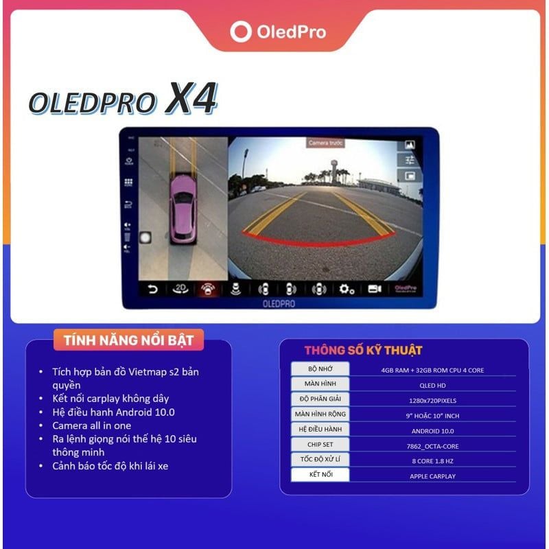 Màn Hình DVD Android Ô Tô OLEDPRO X4
