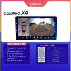 Màn Hình DVD Android Ô Tô OLEDPRO X4 Chính Hãng 2024 Ram 4GB Rom 32 GB Chip xử lý 7862 8 Nhân