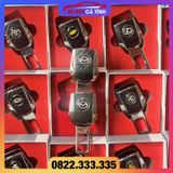 Chốt cài dây an toàn loại Cao cấp bọc da phiên bản cải tiến có thể móc nối tiếp full Logo Hãng xe