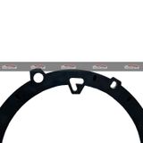 Dưỡng loa cánh ô tô 6.5 inch Vinfast VF3, VF5 nhựa PVC đen bóng hàng cao cấp loại đa năng mẫu 2025