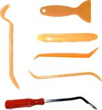 Bộ 6 dụng cụ tháo, mở nội thất ô tô, xe hơi tháo lắp các chi tiết nội thất ô tô như màn hình, táp lô, ốp sàn, vít nhựa, vè cưa, chấu ô tô