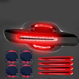 Bộ 8 Miếng Họa Tiết Sợi carbon 3d Phản Quang Dán Tay Cửa Hõm Cửa Dán Phản Quang ben đêm Chống Trầy Xước Trang Trí Xe Hơi