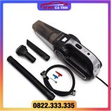 Máy Hút Bụi Ô Tô - Máy Bơm Lốp Ô Tô -  Đa Năng 4 Trong 1 - Hút Bụi, Bơm Lốp, Đo Áp Suất Lốp, Đèn Pin Chiếu Sáng