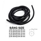 Dây xoắn ruột gà, dây bọc điện phi 6/8/10/12/16/20mm