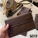 Ví da đựng đăng kiểm, giấy tờ ô tô chất liệu da cao cấp hàng loại 1 dày dặn - Bóp đựng giấy tờ xe hơi có logo các dòng x