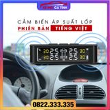 Cảm biến áp suất lốp TPMS ô tô xe hơi gắn ngoài cao cấp AUTOCAR Cảnh báo tiếng Việt độc quyền - Pin mặt trời, Màn LCD