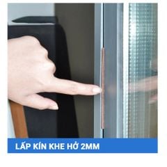 Cuộn 6 mét Roong băng keo 3M, Gioăng cao su chữ I chống ồn, Ron ngăn Bụi cửa Sổ cửa đi cửa nhà