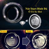 Trang trí đính đá Nút Start/Stop cho xe ô tô - Đính đá Sang trọng ô tô -Trang trí nút khởi động