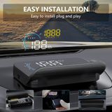 Máy Chiếu M Series I OBD2 GPS HUD cáp USB tẩu 12V Chất Lượng Cao Cho Xe Hơi