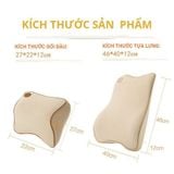 Gối tựa đầu và lưng cao su non hàng đẹp để ghế ô tô, văn phòng siêu tiện lợi phù hợp mọi loại xe
