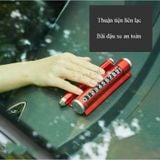 Bảng số điện thoại ô tô có giá đỡ, tặng kèm sáp thơm kiêm búa phá kính chất liệu kim loại cao cấp