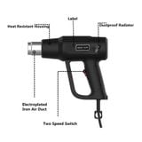 Máy khò nhiệt,Máy khò nóng cầm tay súng khò nhiệt màng co dán decal trang trí giỏ quà C62 Khò nhiệt cầm tay