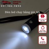 Ô đèn led logo hãng xe dù thời trang tự động 2 chiều một nút bấm chống tia UV có đèn LED xoay 10 nan logo xe hơi cao cấp