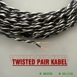 Dây Loa đôi xoắn Lõi đồng bóng cỡ 0.7 24awg dây loa, dây nguồn loại tốt 15 tim - Giá 1 mét