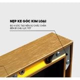 Tranh che ổ điện, attomat khung nhôm cao cấp có pitton thủy lực, chắc chắn, tranh gỗ MDF 4 lớp nghệ thuật