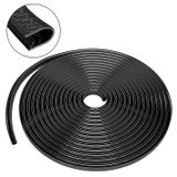 Cuộn 6 mét Gioăng lõi thép chữ U nẹp viền cánh cửa xe oto màu xám, đen, đỏ, trắng