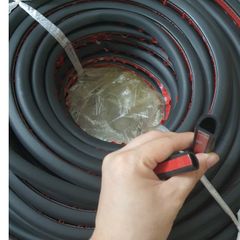Gioăng chữ D cao su chống ồn ô tô dán viền xe chống bám bụi, va đập loại to 12mm kèm keo 3m