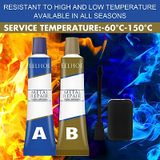 Keo Dán Sắt AB Chịu Nhiệt 50Gr ♥️ ♥️ Keo Vá Vết Nứt, Thủng Kim Loại Siêu Chắc