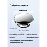 Cặp 2 Gương Cầu Lồi Ô Tô Phiên Bản Nâng Cấp Gắn Kính Hậu Có Đế Hút Chân Không Chắc Chắn, Xoay 360 Độ Xóa Điểm Mù Ch