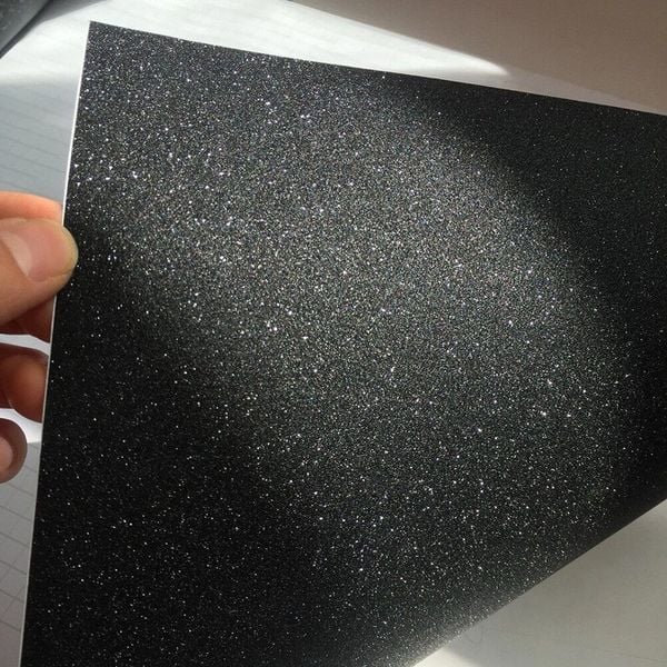 Decal nội thất đen kim sa