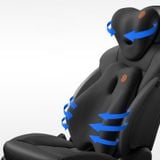 Gối và Đệm Tích hợp Máy Massage Lưng Cổ cho Ghế xe Ô tô, Chất liệu Memory foam cao cấp Cửa hàng nội thất ô tô Trendycar