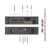 DSP ô tô Alchimist AD10H-680 Tích hợp Bluetooth Lossless 10 kênh 85 W Max Công nghệ Chip Xử lý âm thanh linh hoạt