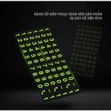 Bảng ghi số điện thoại để taplo xe, giá đỡ điện thoại thông minh cho xe hơi ô tô.