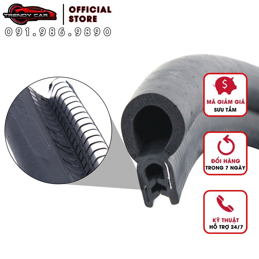 Gioăng Chữ U Nẹp Cốp và khoang máy Ô Tô