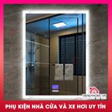 Gương Led cảm ứng Gương nhà tắm thông minh Gương bluetooth 70 x 50 Trendyhome