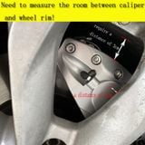 Bộ 4 Ốp Nhựa ABS Bọc Phanh Đĩa Xe Hơi phong cách thể thao nhiều màu Dùng Cho Mọi Model Xe Hơi