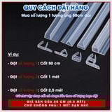 Gioăng chắn nước nhà tắm Gioăng chữ H, U, F chắn nước cabin nhà tắm chống vỡ khi đóng cửa kính nhà tắm