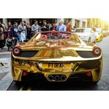 Decal chrome vàng 3 lớp hàng cao cấp chuyên dụng dán ô tô xe máy trang trí nội ngoại thất phong cách sang chảnh dubai hu