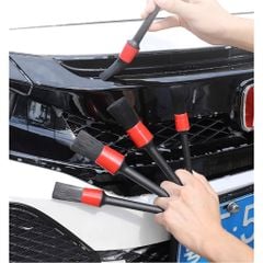 Bộ 5 cọ vệ sinh chi tiết nhỏ trên xe hơi làm sạch máy điều hòa không khí trong xe tiện dụng