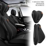 Gối và Đệm Tích hợp Máy Massage Lưng Cổ cho Ghế xe Ô tô, Chất liệu Memory foam cao cấp Cửa hàng nội thất ô tô Trendycar