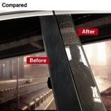 Decal Carbon Bảo Vệ Ô tô Miếng Dán Chống Trầy, Ốp chân Gắn Cửa Bảo Vệ chống Bước Trang Trí Xe Ô Tô Băng Fiber 3D