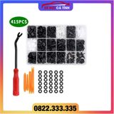 Bộ Đinh Tán, Chốt Vít, Nở Vít Nhựa, ốc nhựa Dành Cho Xe Ô Tô 415 chi tiết đa dụng tặng kèm bộ cậy đa năng xịn
