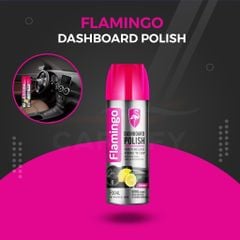 Bình xịt dưỡng bóng nội thất ô tô mùi đào nhẹ nhàng FLamingo F004 DashBoard Polish dung tích 450ml dịu mát thiên nhiên