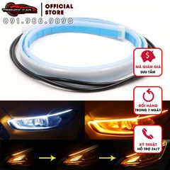 1 Cặp Đèn LED mí DRL Cho Xe Ô Tô chất liệu Ống cao su Mềm Dẻo LED Strip Dẫn Hướng Tín Hiệu Rẽ xi nhan chống thấm nước