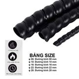 Cuộn Dây chống xoắn bọc điện chống mài mòn kiểu dây ruột gà, dây bọc dây điện phù hợp cho dây máy bơm cao áp, máy rửa xe phi 6/8/10/12/16/20mm