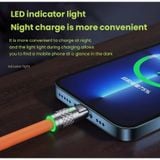 Cáp Sạc Nhanh 3 Đầu Cá Voi 120w Hỗ Trợ Sạc Nhanh 3 Trong 1, Chất Liệu Silicon và Hợp Kim Kẽm Siều Bền