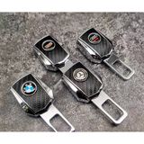 Combo 2 chiếc chốt đai an toàn phiên bản nâng cấp có thể lắp nối tiếp logo các hãng xe Mercedes, Bmw Audi, Porsche
