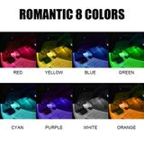 Bộ Đèn LED nội thất nhiều màu nguồn tẩu sạc gắn gầm xe có Điều Khiển App điện thoại tiếng việt bật theo nhạc, mờ đậm