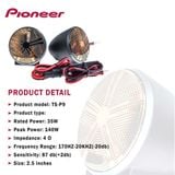 Loa trung tần Pioneer TS-P9 Bản Luxury, Mid-range 2 Inches Speaker hàng cao cấp để Taplo Ô tô Loa Mid range mạ vàng 140W