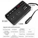 Nguồn tẩu 12v ra 220v - 2 cổng cho ô tô