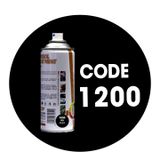 Sơn Chịu nhiệt màu đen nhám Matte Black mã 1200 cho pô